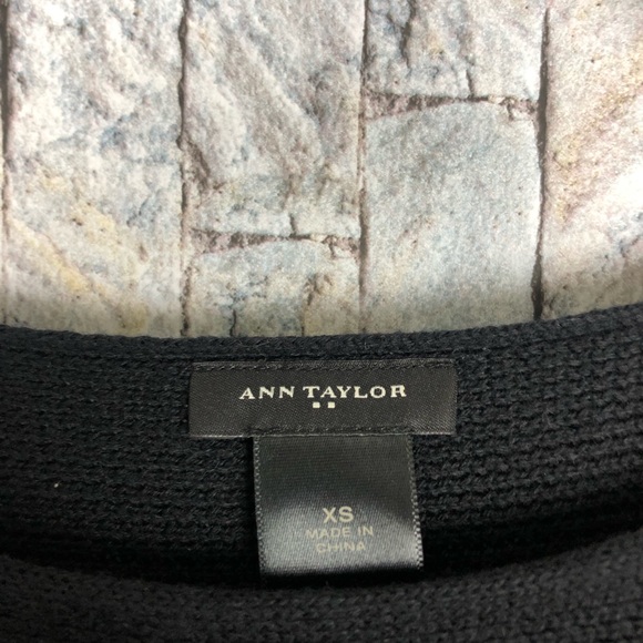 Ann taylor factory black waffle oversized … - Picture 5 of 5